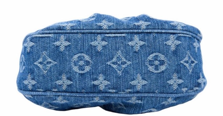LV Louis Vuitton Pochette Valley 牛仔豌豆包-3