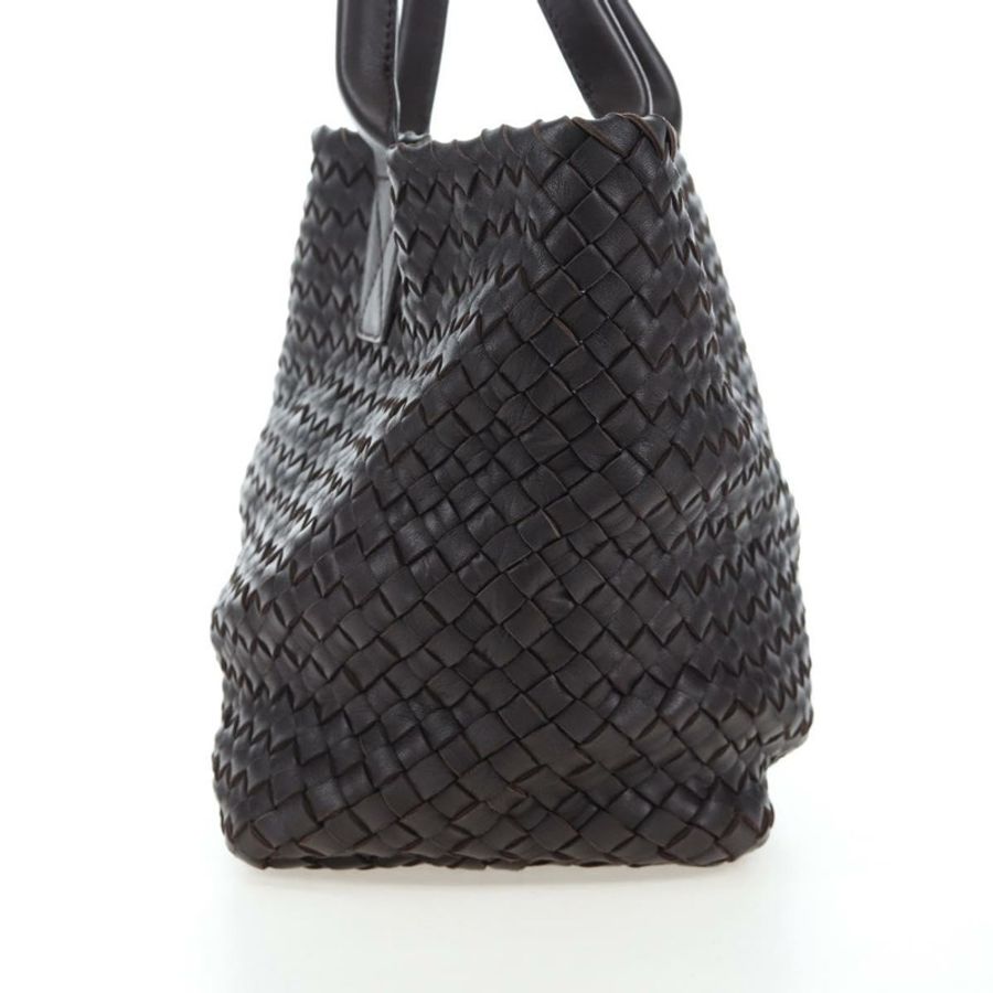【日本直送】BOTTEGA VENETA INTRECCIATO Cabas 小號包 皮革 棕色 141498 正品 am12100SAM-2