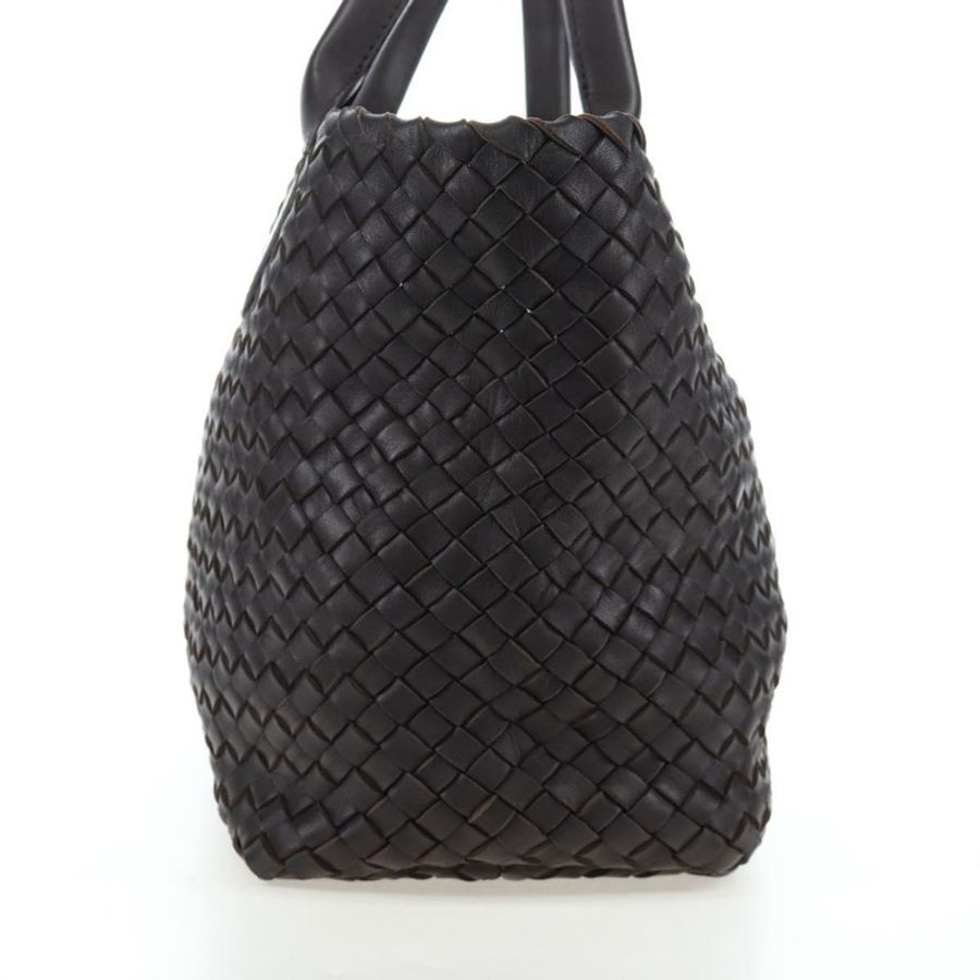 【日本直送】BOTTEGA VENETA INTRECCIATO Cabas 小號包 皮革 棕色 141498 正品 am12100SAM-3