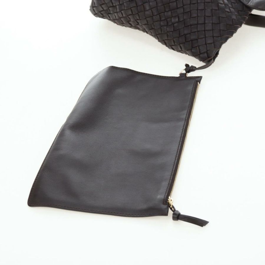 【日本直送】BOTTEGA VENETA INTRECCIATO Cabas 小號包 皮革 棕色 141498 正品 am12100SAM-18