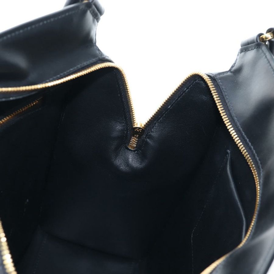 【日本直送】PRADA 黑色金色皮革肩背包,正品 190350V-21