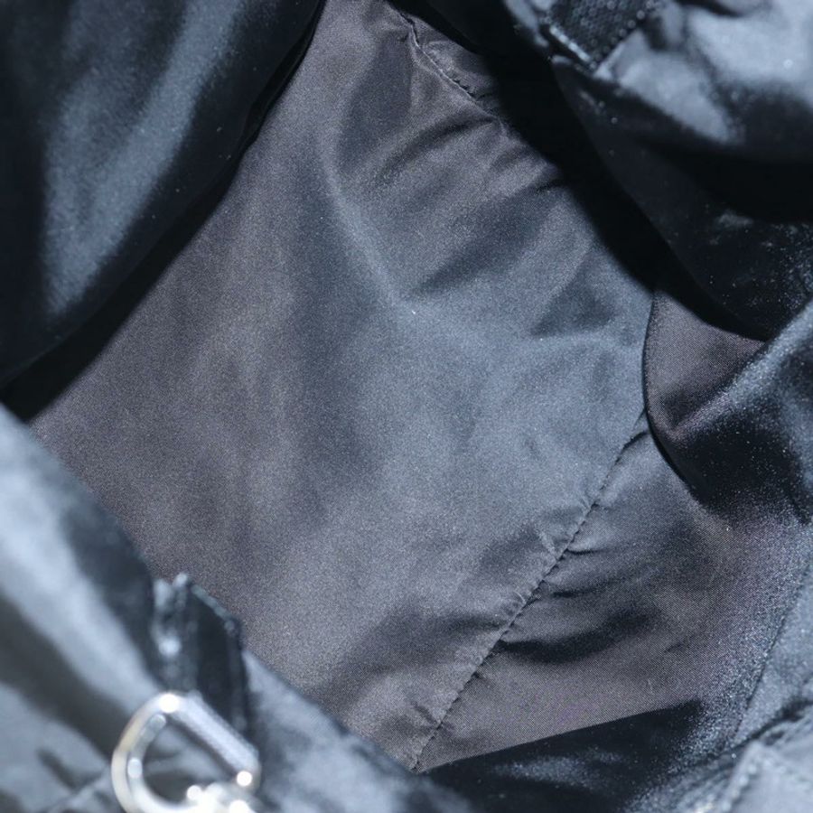 【日本直送】PRADA 雙面手袋 尼龍材質 2way 黑色 銀色 Auth 192253V-9