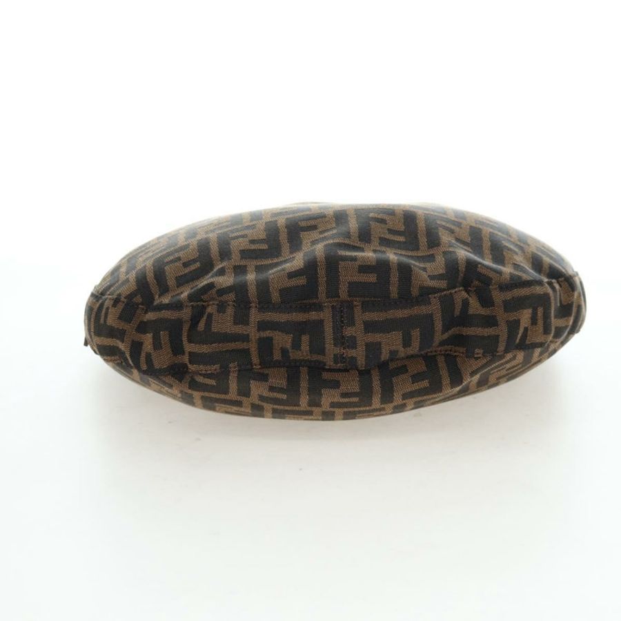 【日本直送】FENDI Zucca帆布Mamma Baguette單肩包 棕色/黑色 正品 am12058V-4