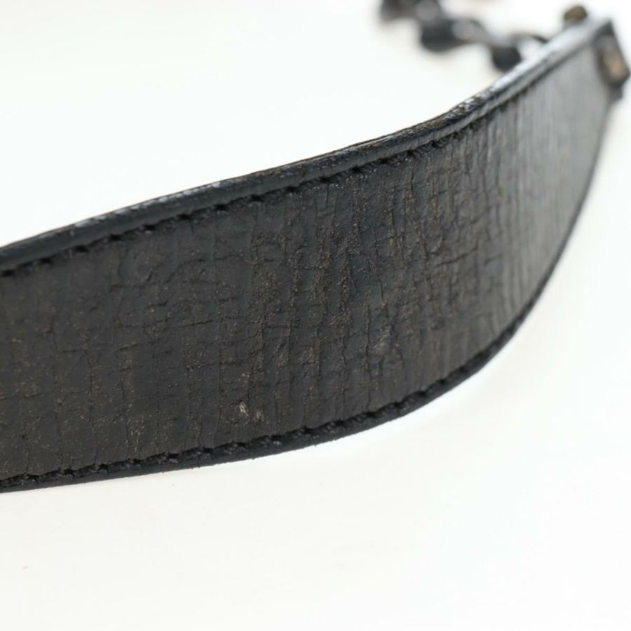 【日本直送】FENDI Zucca帆布鏈單肩包 黑色棕色 正品 187655V-7