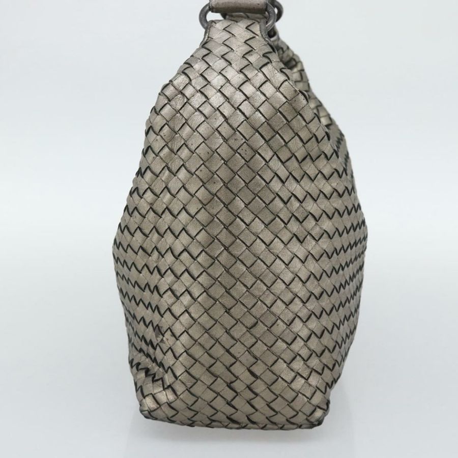 【日本直送】BOTTEGA VENETA INTRECCIATO 單肩包皮革銀色正品 194742V-2