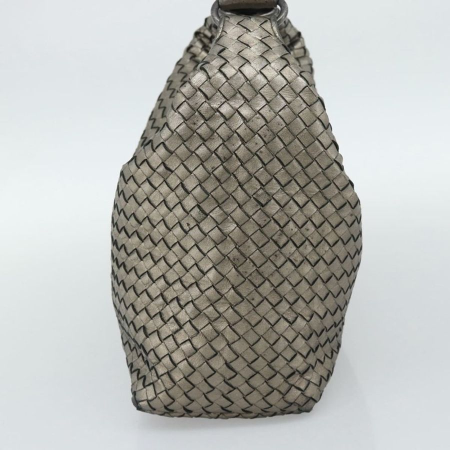 【日本直送】BOTTEGA VENETA INTRECCIATO 單肩包皮革銀色正品 194742V-3