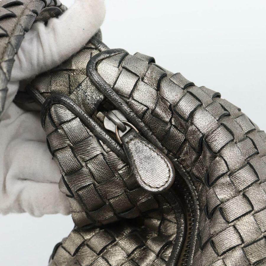【日本直送】BOTTEGA VENETA INTRECCIATO 單肩包皮革銀色正品 194742V-16