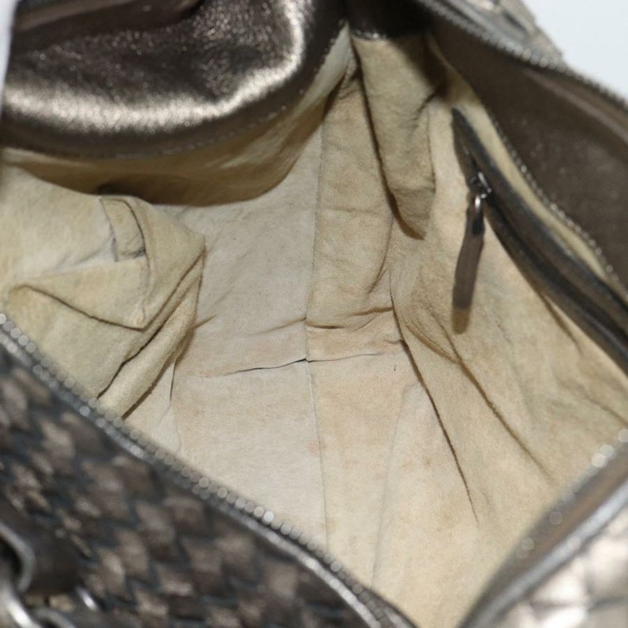 【日本直送】BOTTEGA VENETA INTRECCIATO 單肩包皮革銀色正品 194742V-19