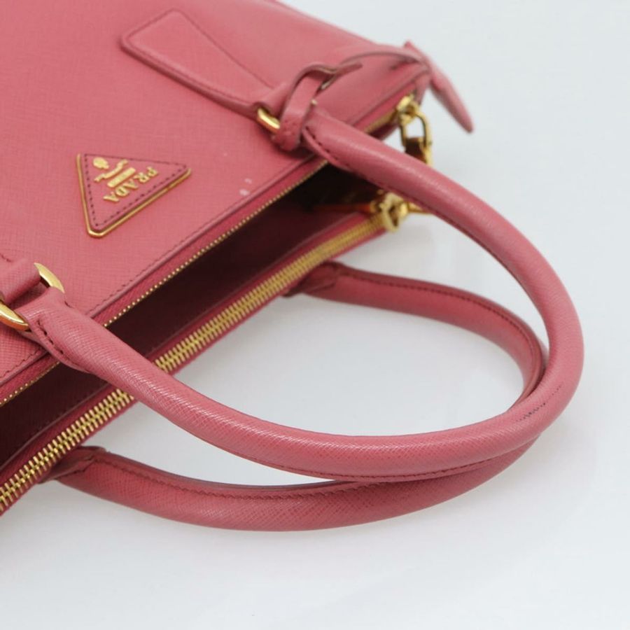 【日本直送】PRADA Galleria 手提包,Saffiano 皮革,粉金色,正品,貨號 194716A-6