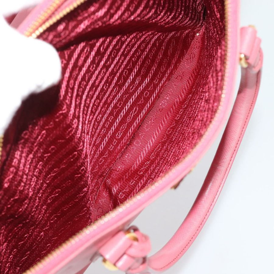 【日本直送】PRADA Galleria 手提包,Saffiano 皮革,粉金色,正品,貨號 194716A-23