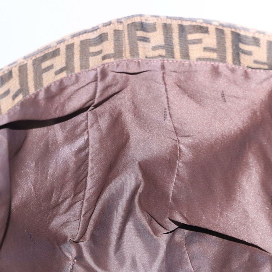 【日本直送】FENDI Zucca帆布手提包 棕色 銀色 正品 ka5463A-19