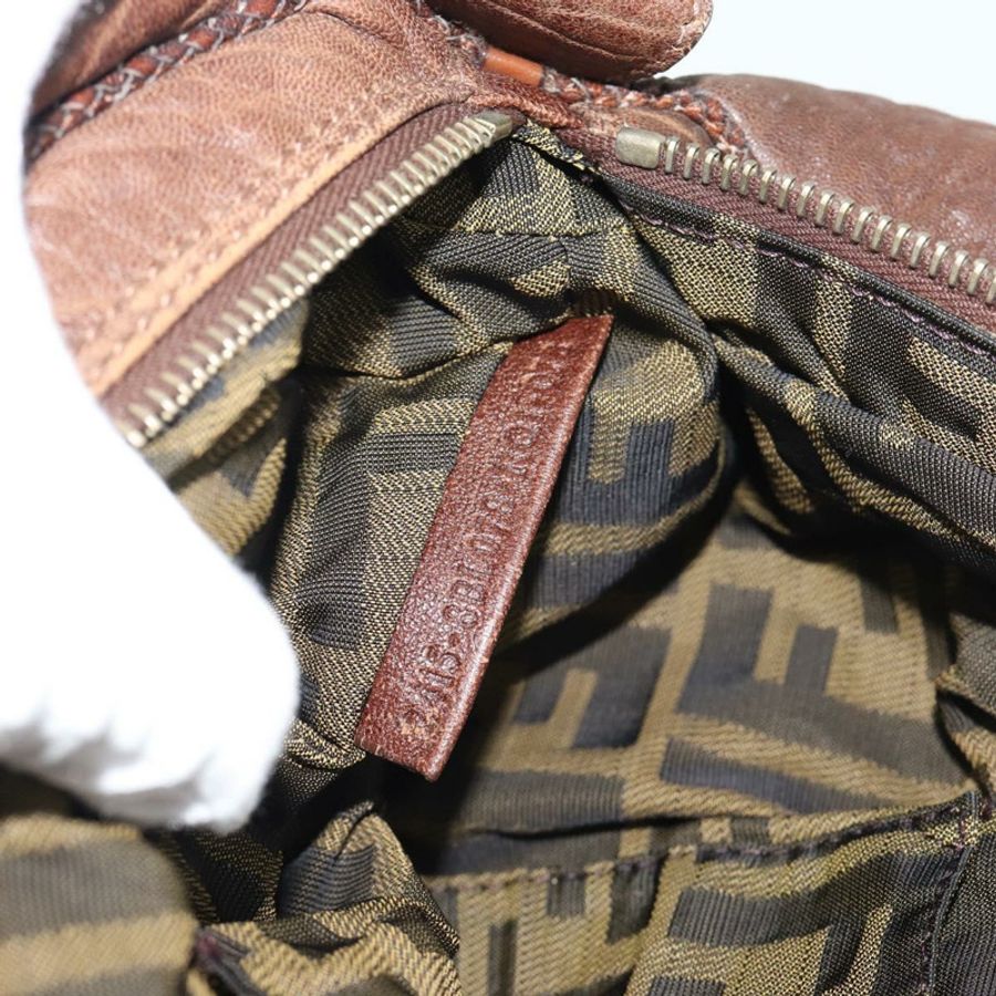 【日本直送】FENDI Spy Bag 皮革棕色金色 Auth 194937A-11