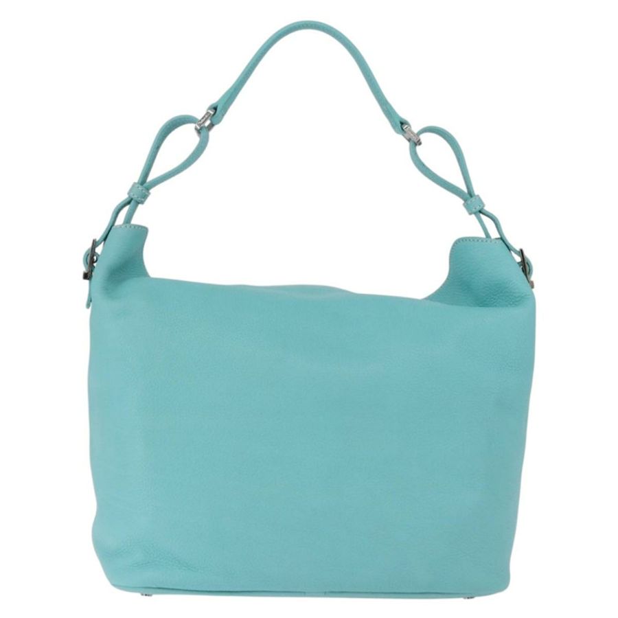【日本直送】蒂芙尼 (TIFFANY&Co.) 單肩背包,皮革,土耳其藍,正品,貨號 193383V-1