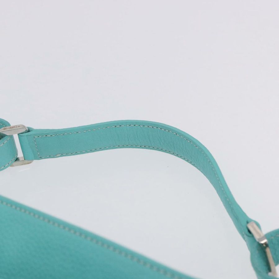 【日本直送】蒂芙尼 (TIFFANY&Co.) 單肩背包,皮革,土耳其藍,正品,貨號 193383V-7