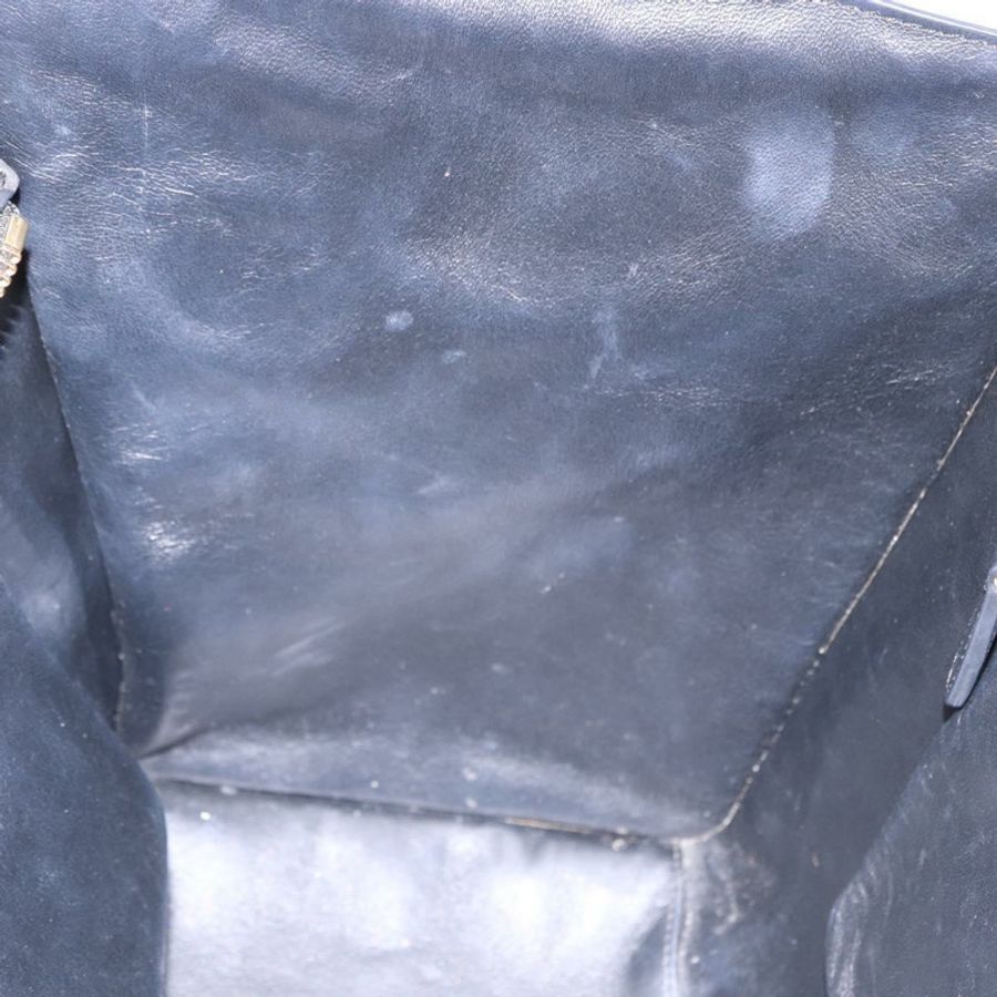 【日本直送】CELINE Luggage Mini 購物手提包 小牛皮 黑色 銀色 正品 194754V-20
