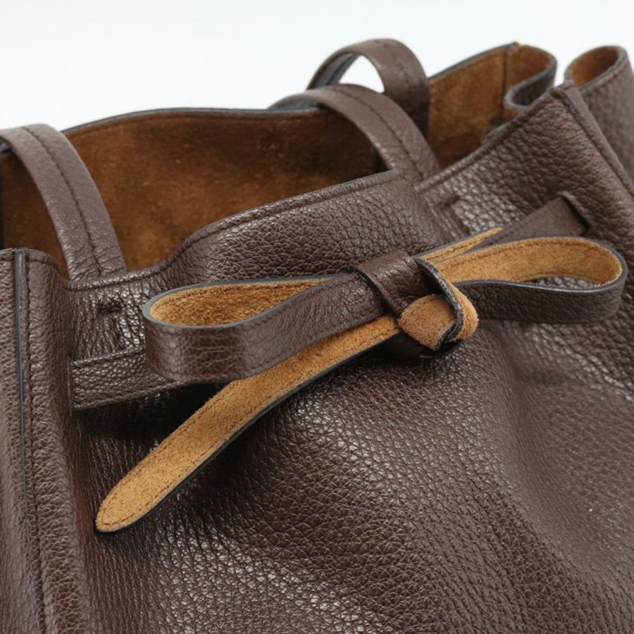 【日本直送】CELINE Cabas Phantom 手提包 皮革 棕色 金色 正品 194831A-9