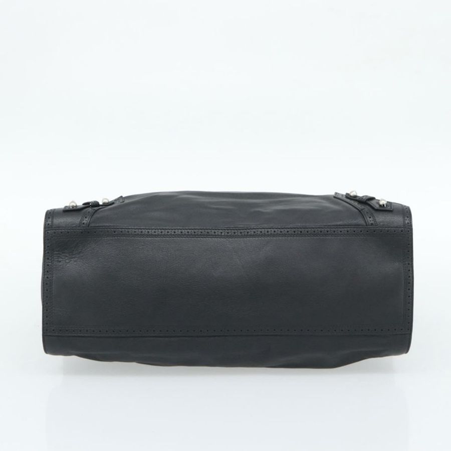【日本直送】BALENCIAGA Neo Classic City 手袋 皮革 2way 黑色 銀色 Auth 194832SAM-4