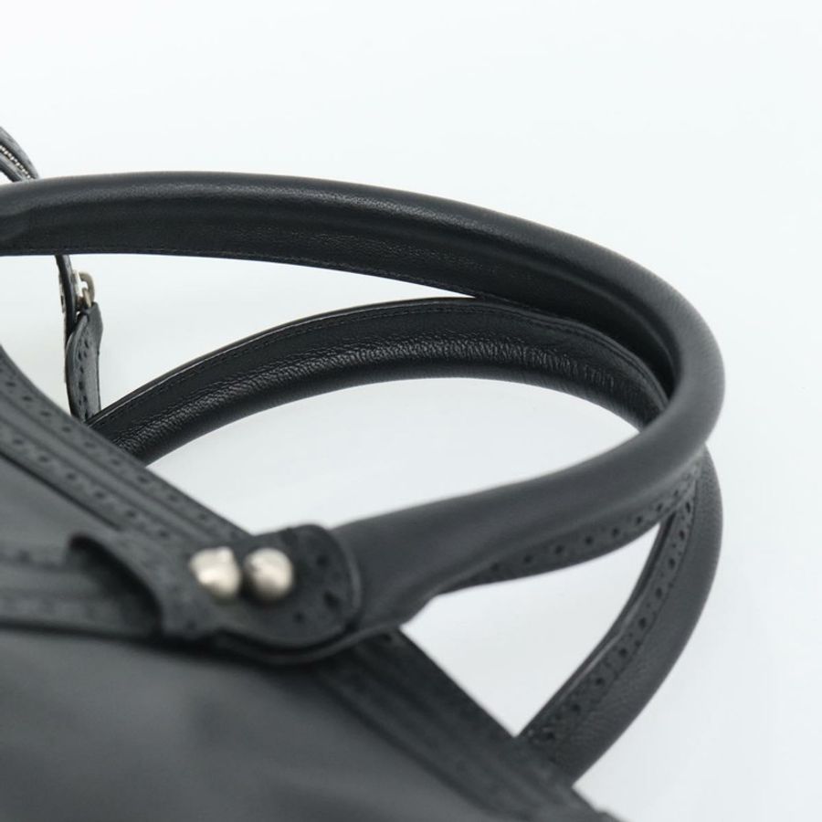 【日本直送】BALENCIAGA Neo Classic City 手袋 皮革 2way 黑色 銀色 Auth 194832SAM-13