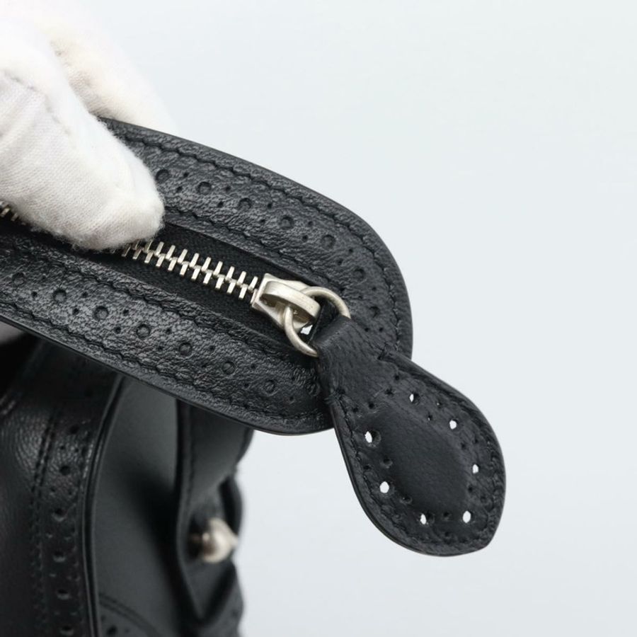 【日本直送】BALENCIAGA Neo Classic City 手袋 皮革 2way 黑色 銀色 Auth 194832SAM-18