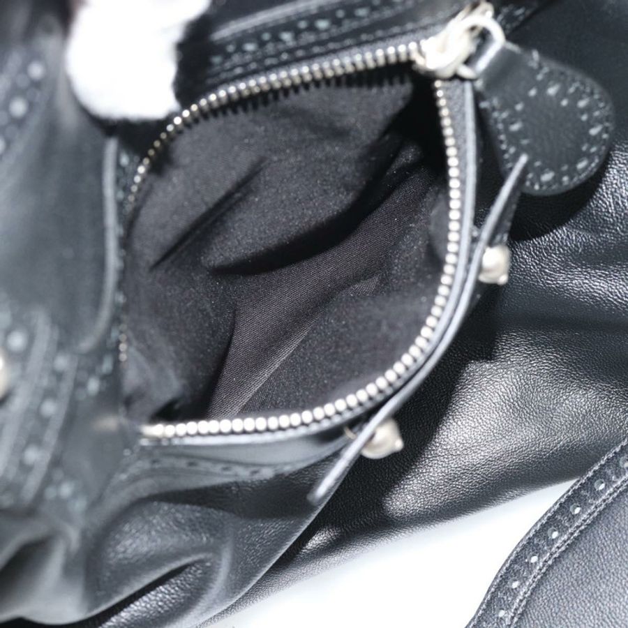 【日本直送】BALENCIAGA Neo Classic City 手袋 皮革 2way 黑色 銀色 Auth 194832SAM-24