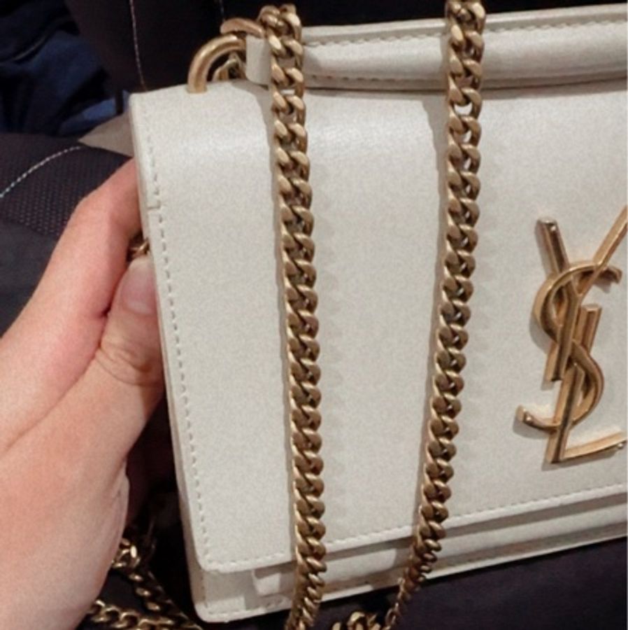 Saint Laurent YSL 白金扣 SUNSET MINI 鏈條包-18