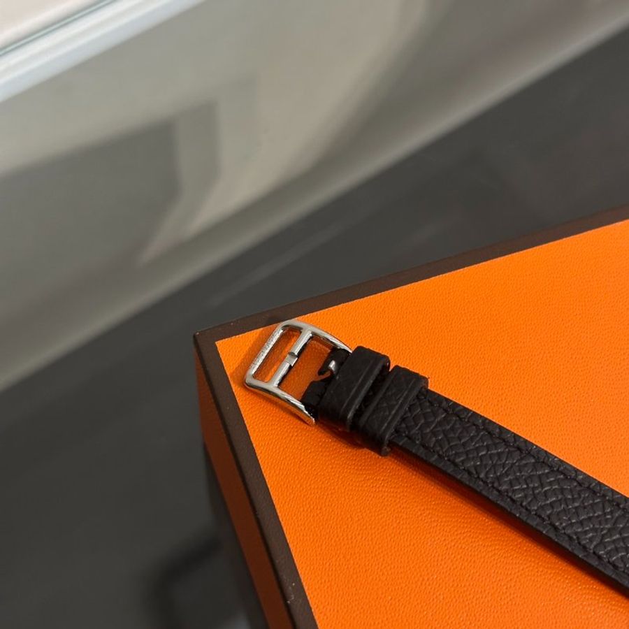 HERMES Heure H腕錶 - 21 黑銀 K-4