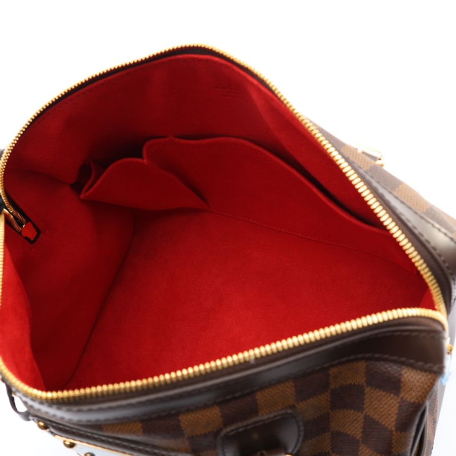 LOUIS VUITTON LV 路易威登 Berkeley 波士頓包 手提包 棕色 棋盤格帆布 N52000-2