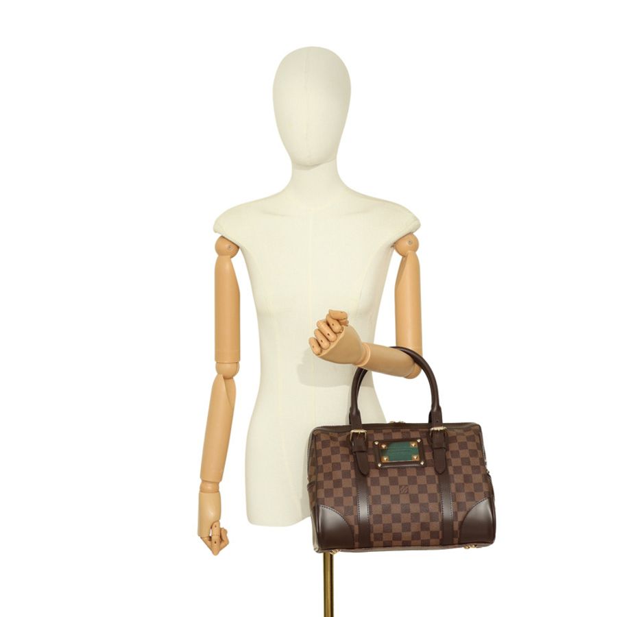 LOUIS VUITTON LV 路易威登 Berkeley 波士頓包 手提包 棕色 棋盤格帆布 N52000-7