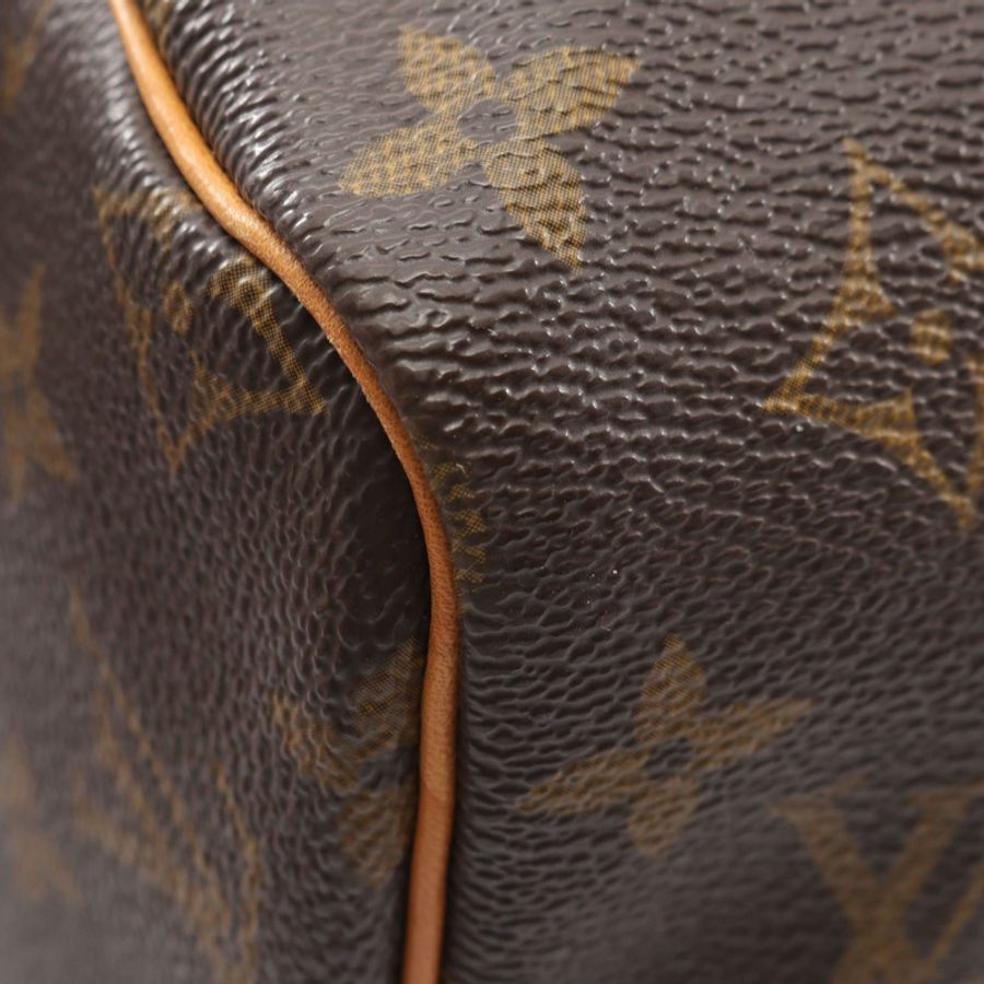 路易威登 Speedy 30 Monogram 手提包 M41526 PVC塗層帆布皮革棕色二手女士-11