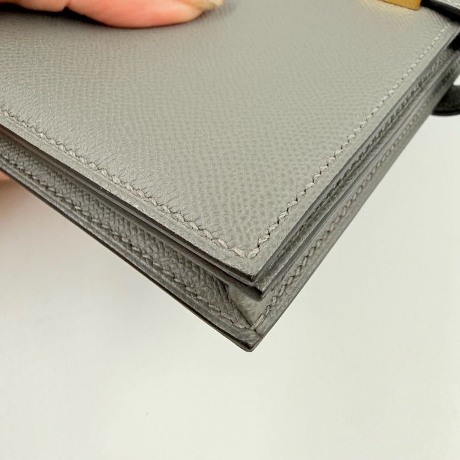 HERMES-積雲灰金釦Epson長夾-11