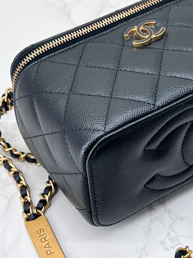香緹國際精品 CHANEL 鍊帶 化妝包 長盒子包 1184-3
