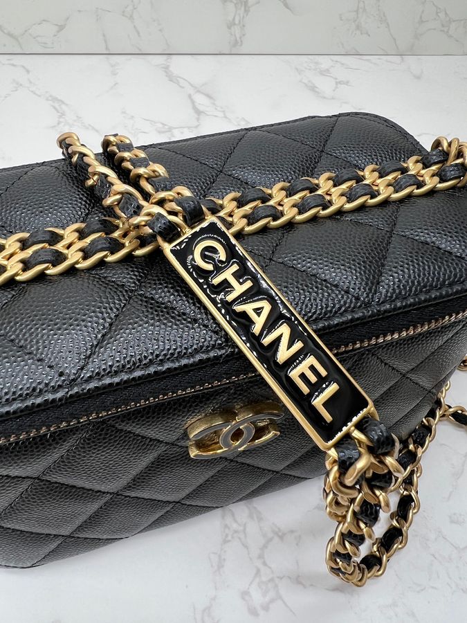 香緹國際精品 CHANEL 鍊帶 化妝包 長盒子包 1184-10