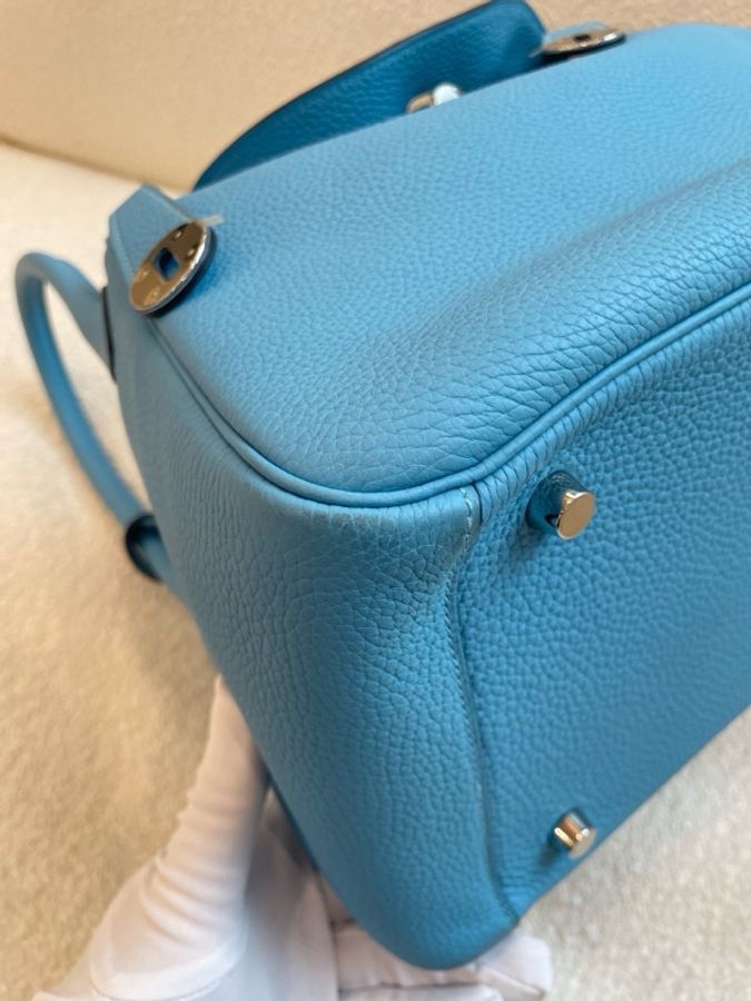 Hermes 愛馬仕 Lindy30 tc皮 金屬:銀扣 Y刻 附件:無。-12