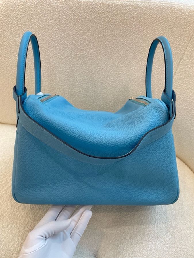 Hermes 愛馬仕 Lindy30 tc皮 金屬:銀扣 Y刻 附件:無。-17