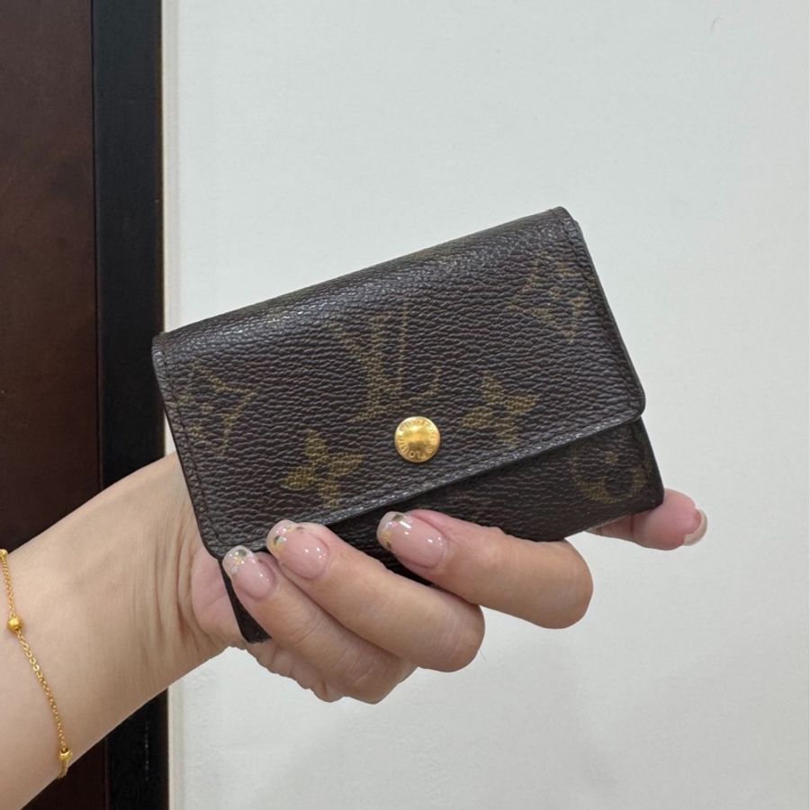 LV 老花 兩折 零錢包 短夾 皮包 錢包 錢夾 卡夾 卡包 信用卡夾 名片夾-0