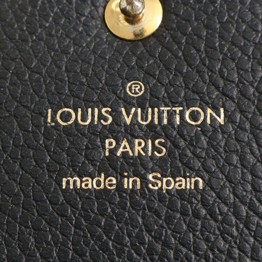 LOUIS VUITTON LV 路易威登 卡夾 名片夾 黑色 原花壓紋牛皮 M58456-4
