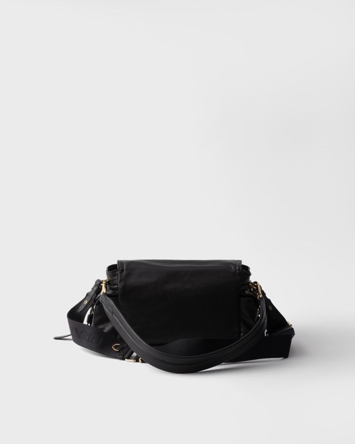 Prada 女士 Explore 中號帶翻蓋納帕皮革單肩包均碼碼30cm*10cm*14cm-4