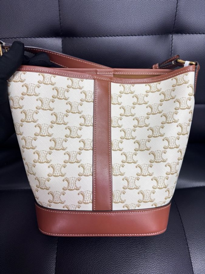 Celine 賽琳 水桶 白老花 小號-1