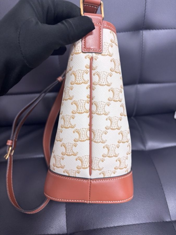 Celine 賽琳 水桶 白老花 小號-2