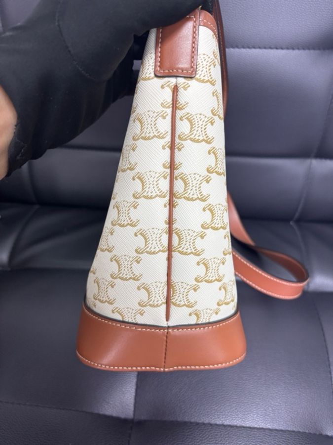 Celine 賽琳 水桶 白老花 小號-3