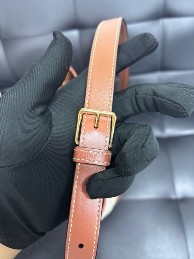 Celine 賽琳 水桶 白老花 小號-5