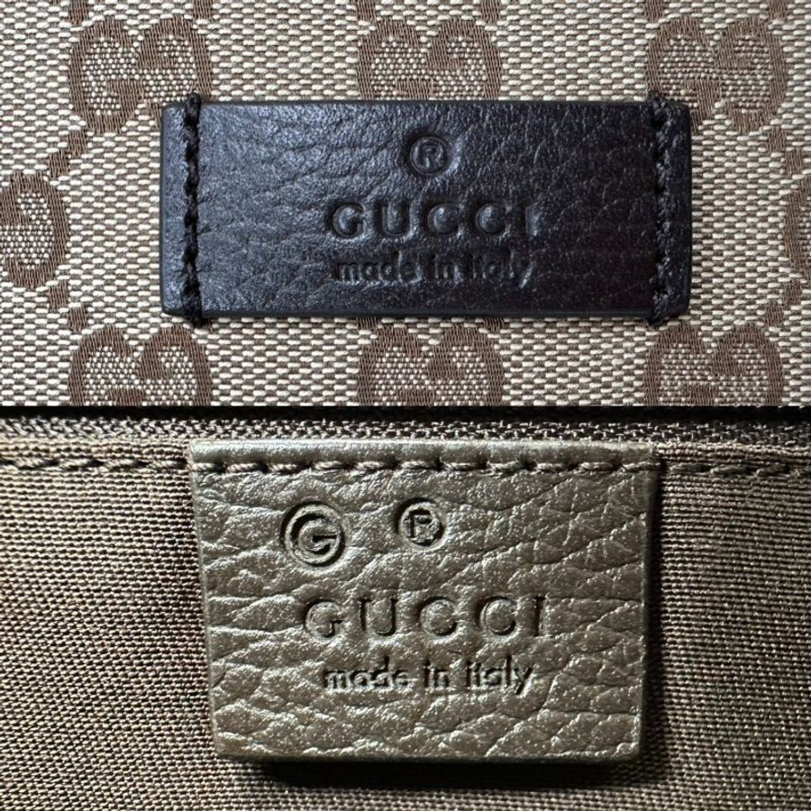 GUCCI 全新老花帆布郵差包-8