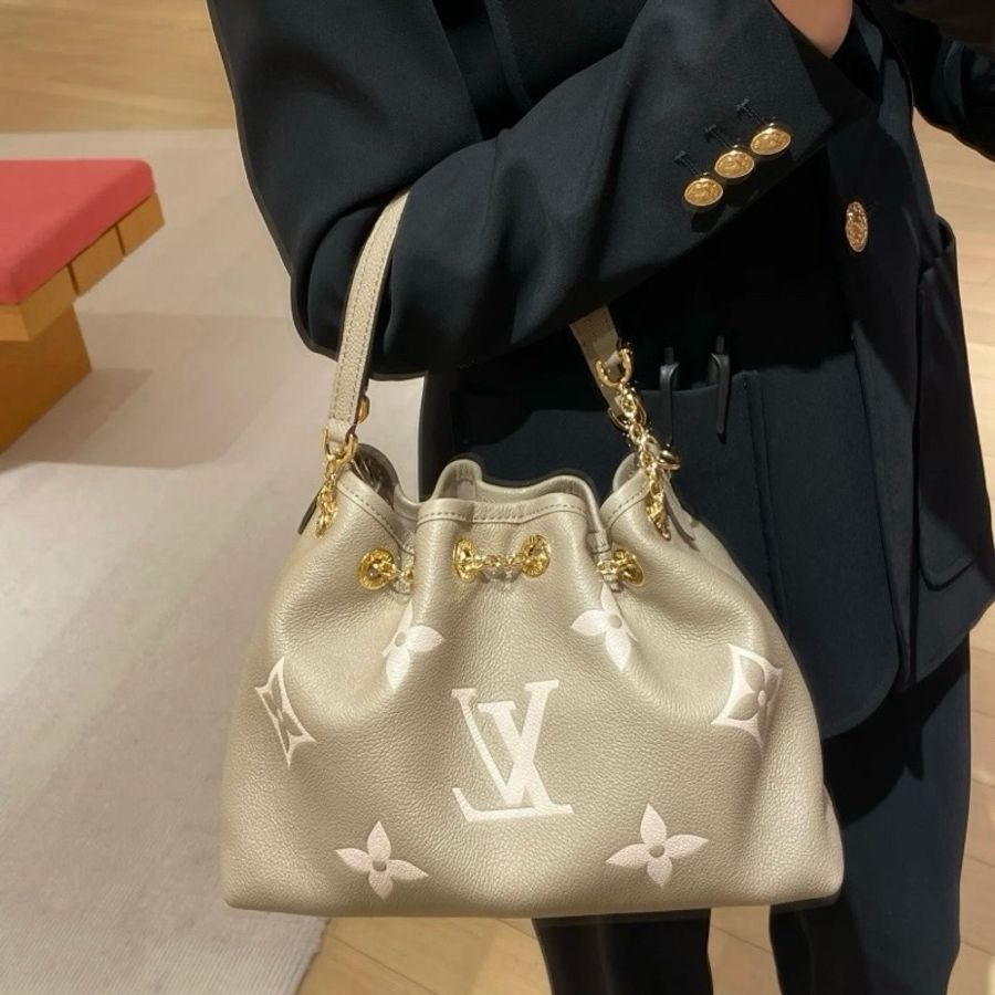 LV路易威登bundle全皮大象灰子母福袋包發財包手提包單肩包斜挎包-9