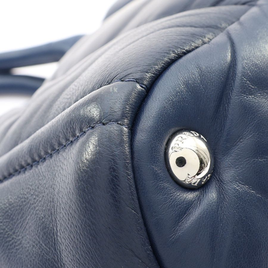 PRADA 普拉達 Bomber 兩用包 藍色 羊皮 BN2653-13