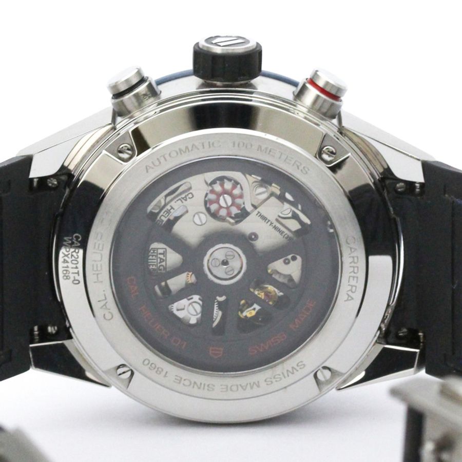 TAG HEUER 豪雅卡萊拉系列 Heuer 01 機芯計時腕錶 CAR201T 拋光款-6