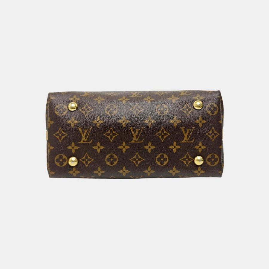 LOUIS VUITTON CARRY ALL小號 棕色塗層帆布晶片款-5