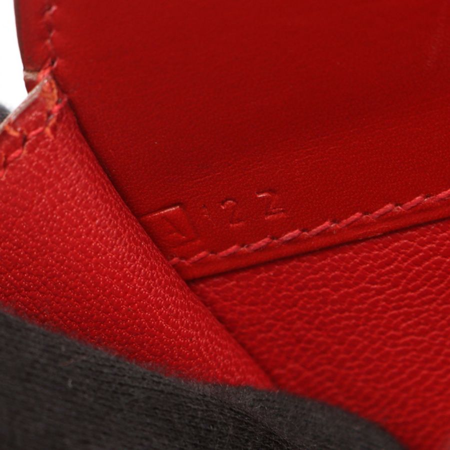HERMES Darvi MM 手提包 Box 小牛皮 Rouge vif 二手女款 A GHW-4
