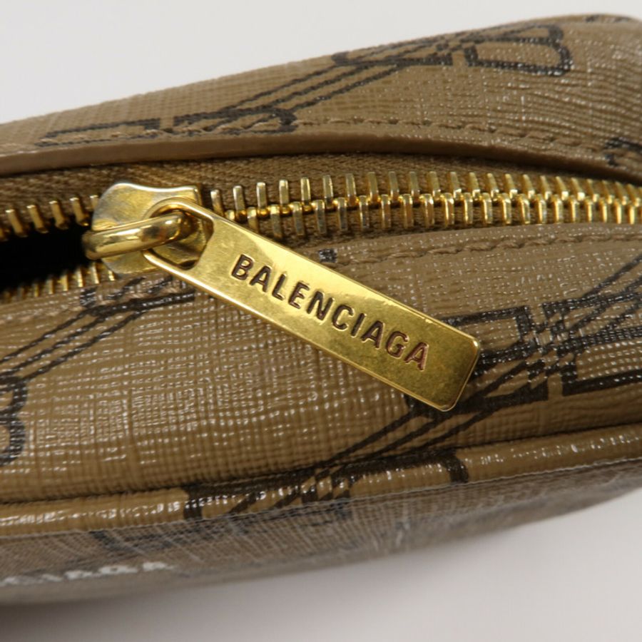 BALENCIAGA 塗層帆布Signature BB Monogram Camera Bag肩背袋-8