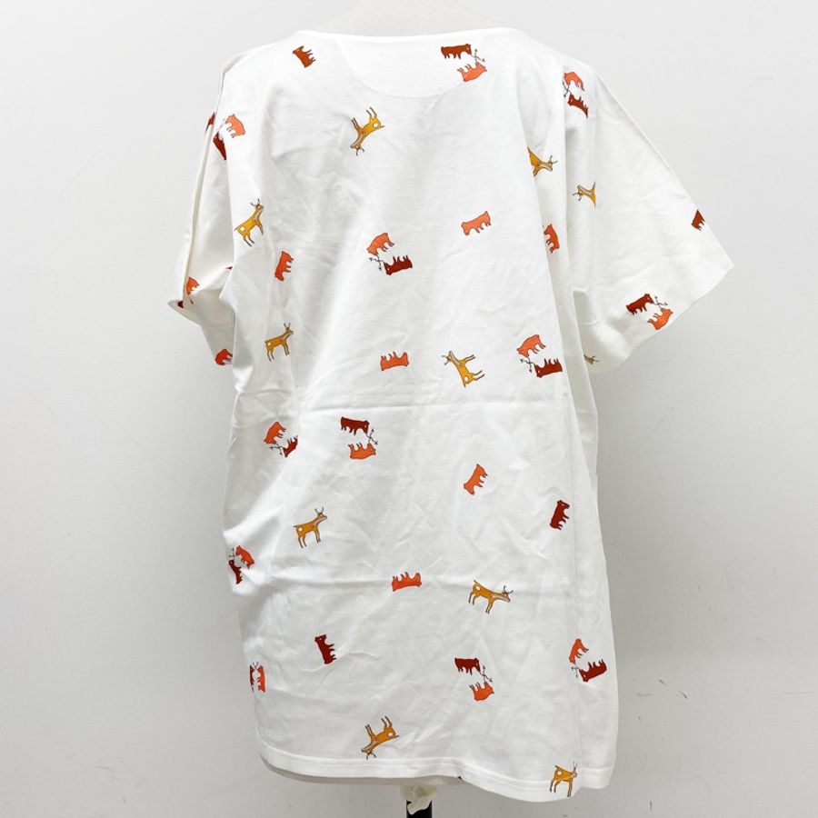 Hermès 愛馬仕 Kachinas 印第安守護神印花圓領短袖T恤 寬鬆款-11