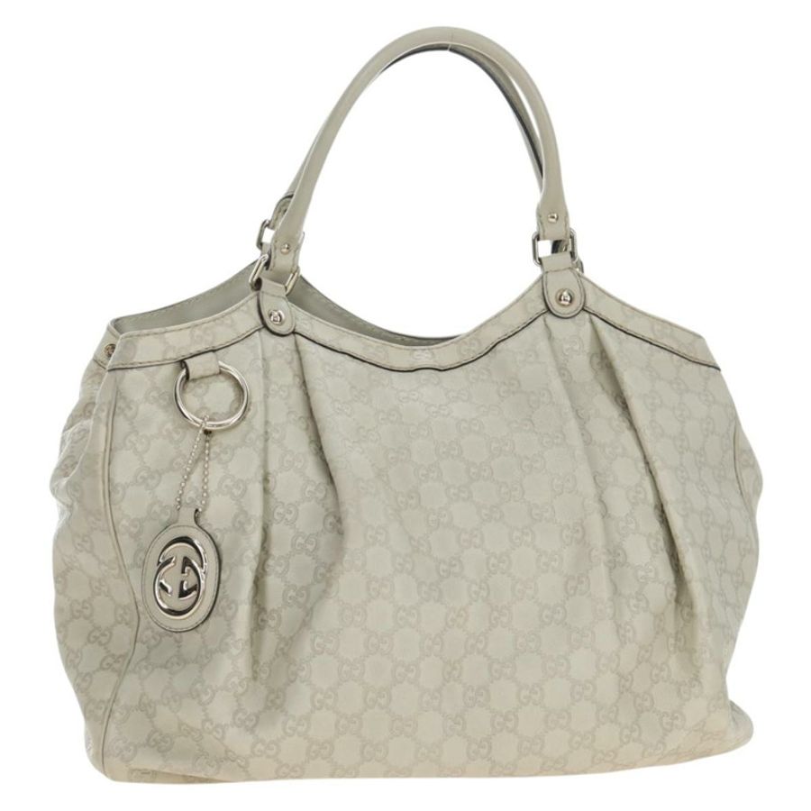 【日本直送】GUCCI GG帆布 Guccissima Sukey 手提包 皮革 米色 金色 211943 正品 192998V-0